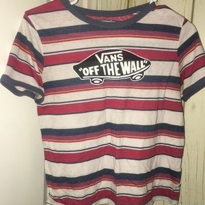 vans cropped graphic tee